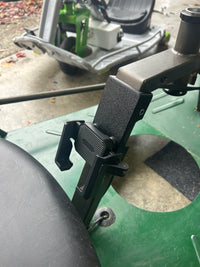 Phone holder installed on an XL crazy cart